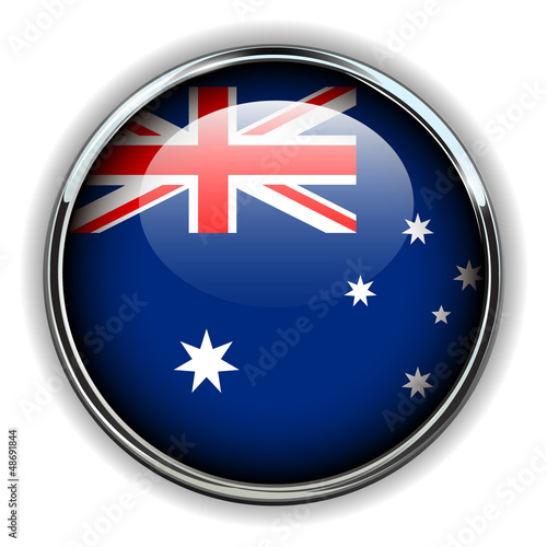 Vector: Australia flag button Australia flag button
