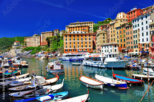 Photo: colorful Camogli, Ligurian coast, Italy colorful Camogli, Ligurian coast, Italy
