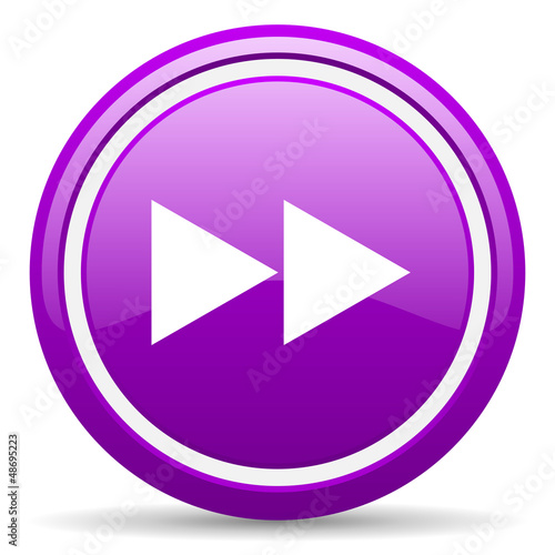Illustration: scroll violet glossy icon on white background scroll violet glossy icon on white background