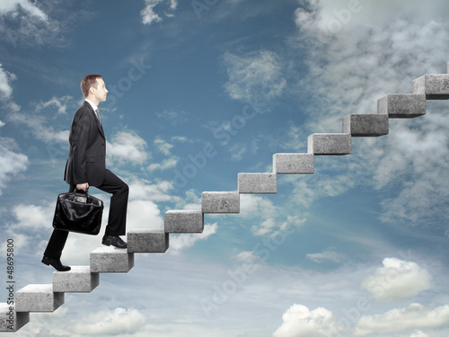 Photo: stepping up a staircase stepping up a staircase