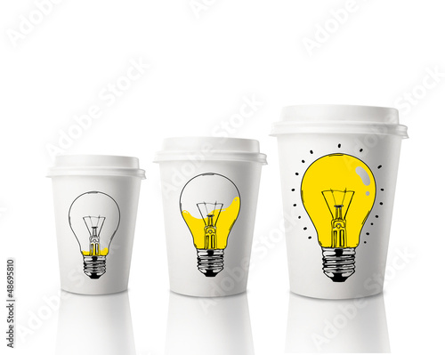 Photo: three paper cup three paper cup