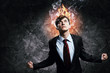 businessman in anger