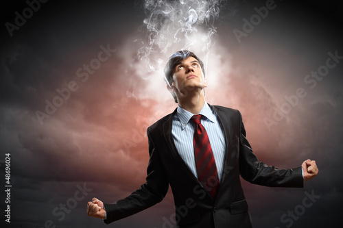 Photo: businessman in anger businessman in anger