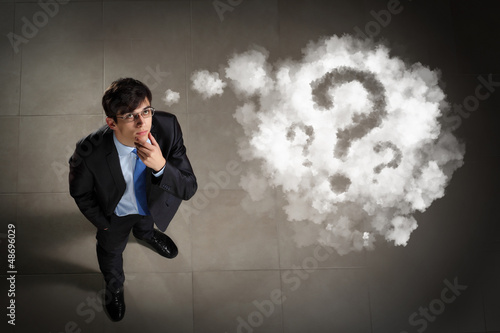 Photo: Image of businessman top view Image of businessman top view