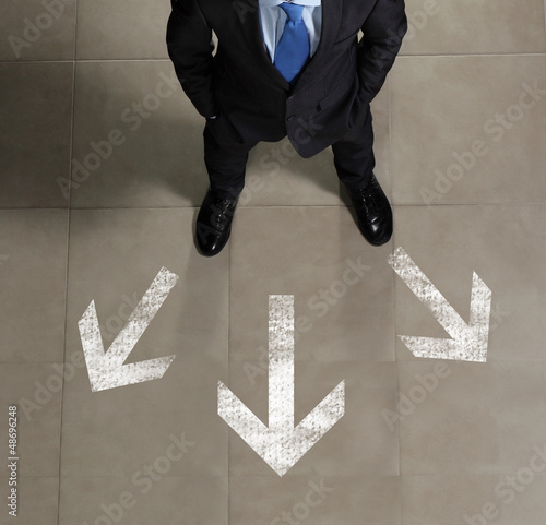 Photo: Image of businessman top view Image of businessman top view