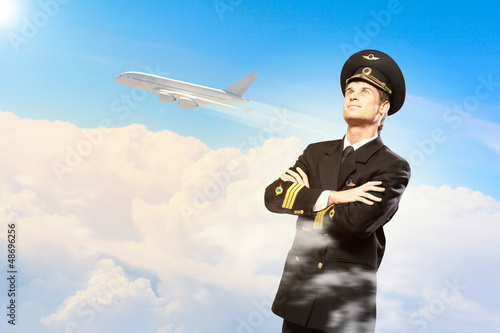 Photo: Image of male pilot Image of male pilot