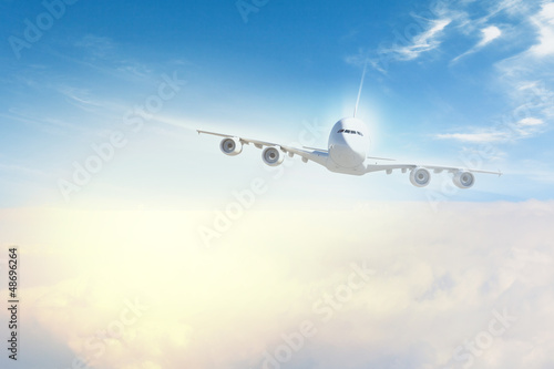 Photo: Image of airplane in sky Image of airplane in sky