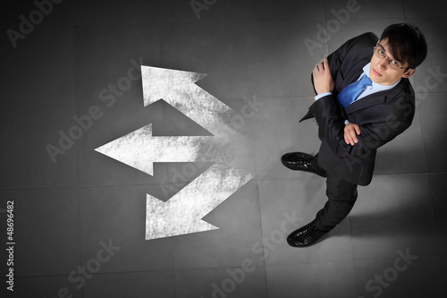Photo: Image of businessman top view Image of businessman top view