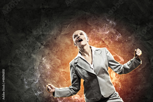 Photo: businesswoman in anger businesswoman in anger