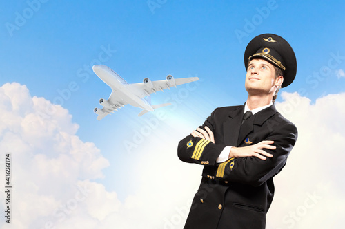 Photo: Image of male pilot Image of male pilot