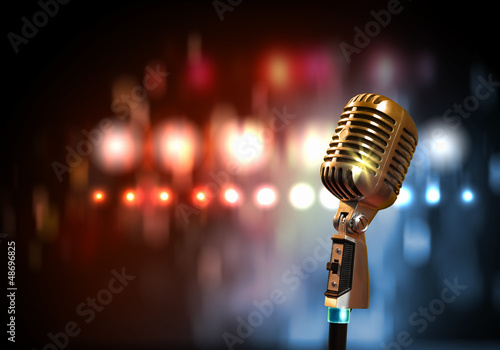Photo: audio microphone retro style audio microphone retro style