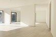 modern architecture, new empty apartment, wide room