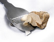 Slicing a white truffle