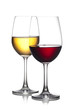 Foto: Glass of red and white wine Glass of red and white wine