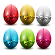 Set of colorful Easter eggs