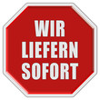 Stopschild rot WIR LIEFERN SOFORT