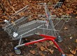 Einkaufswagen zerstört