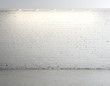 three empty poster on wall in grunge room