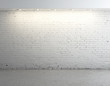 three empty poster on wall in grunge room