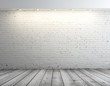 three empty poster on wall in grunge room