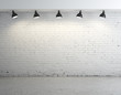 three empty poster on wall in grunge room