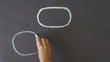 Plan A and B Chalk Drawing