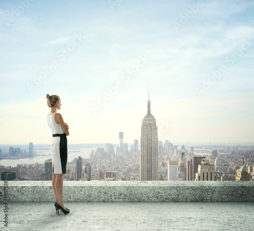 Photo: woman on roof woman on roof