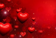 Photo: Valentine Hearts Background. Valentines Red Abstract Wallpaper Valentine Hearts Background. Valentines Red Abstract Wallpaper