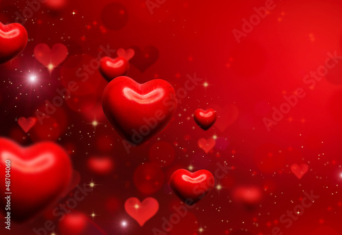 Photo: Valentine Hearts Background. Valentines Red Abstract Wallpaper Valentine Hearts Background. Valentines Red Abstract Wallpaper