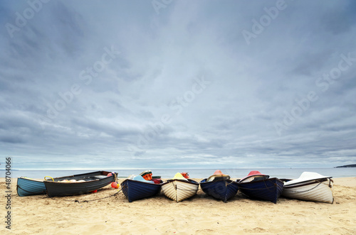 Photo: Fishing Boats on Bournemouth Beach Fishing Boats on Bournemouth Beach