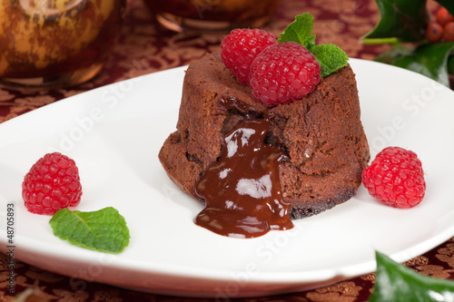 Photo: Raspberry Lava Cake Raspberry Lava Cake