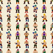 seamless wrestler pattern