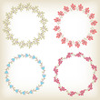 Collection floral frames.