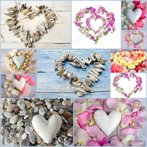 Photo: Collage aus verschiedenen Herzen Collage aus verschiedenen Herzen
