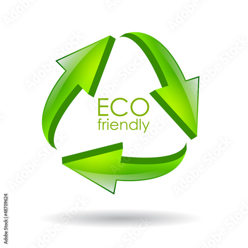 Vector: Eco friendly recycle vector symbol Eco friendly recycle vector symbol