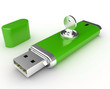 Data security. Information protection. Usb flash memory and key
