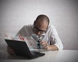 Hacker analyzing software