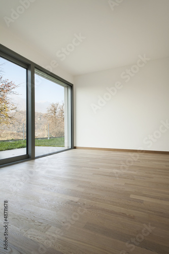 Photo: modern architecture, new empty apartment, room modern architecture, new empty apartment, room