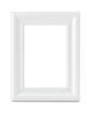 White picture frame with clipping path