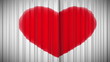 Video: Curtain with Heart opening and closing. HD 1080. Curtain with Heart opening and closing. HD 1080.