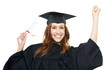 Celebrating her academic success