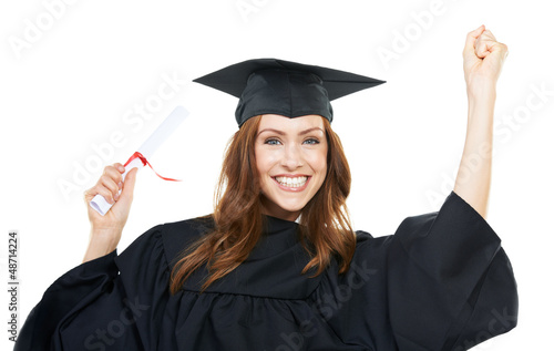 Photo: Celebrating her academic success Celebrating her academic success