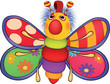 Vector: Soft toy, the toy butterfly. Cartoon Soft toy, the toy butterfly. Cartoon