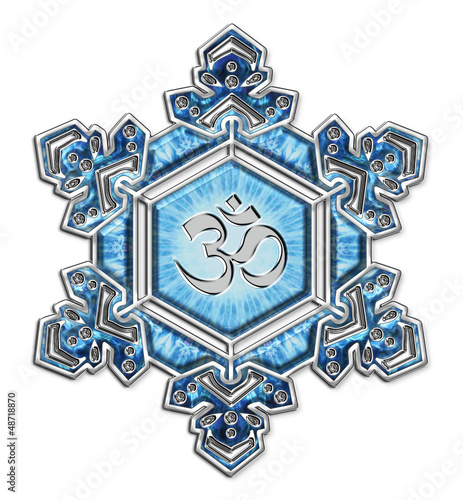 Illustration: Wasserkristall Dankbarkeit / Om / Emoto Wasserkristall Dankbarkeit / Om / Emoto