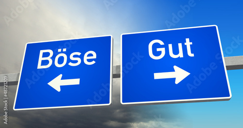 Illustration: Gut oder Böse? Gut oder Böse?