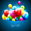 Colorful balloons flying out of pocket
