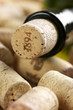 Photo: Wine bottle and corks Wine bottle and corks