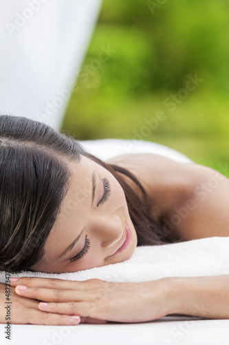 Photo: Happy Asian Chinese Woman Relaxing Health Spa Happy Asian Chinese Woman Relaxing Health Spa