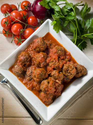 Photo: meatballs with tomato sauce meatballs with tomato sauce