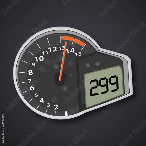 Vector: Compteur de moto Compteur de moto